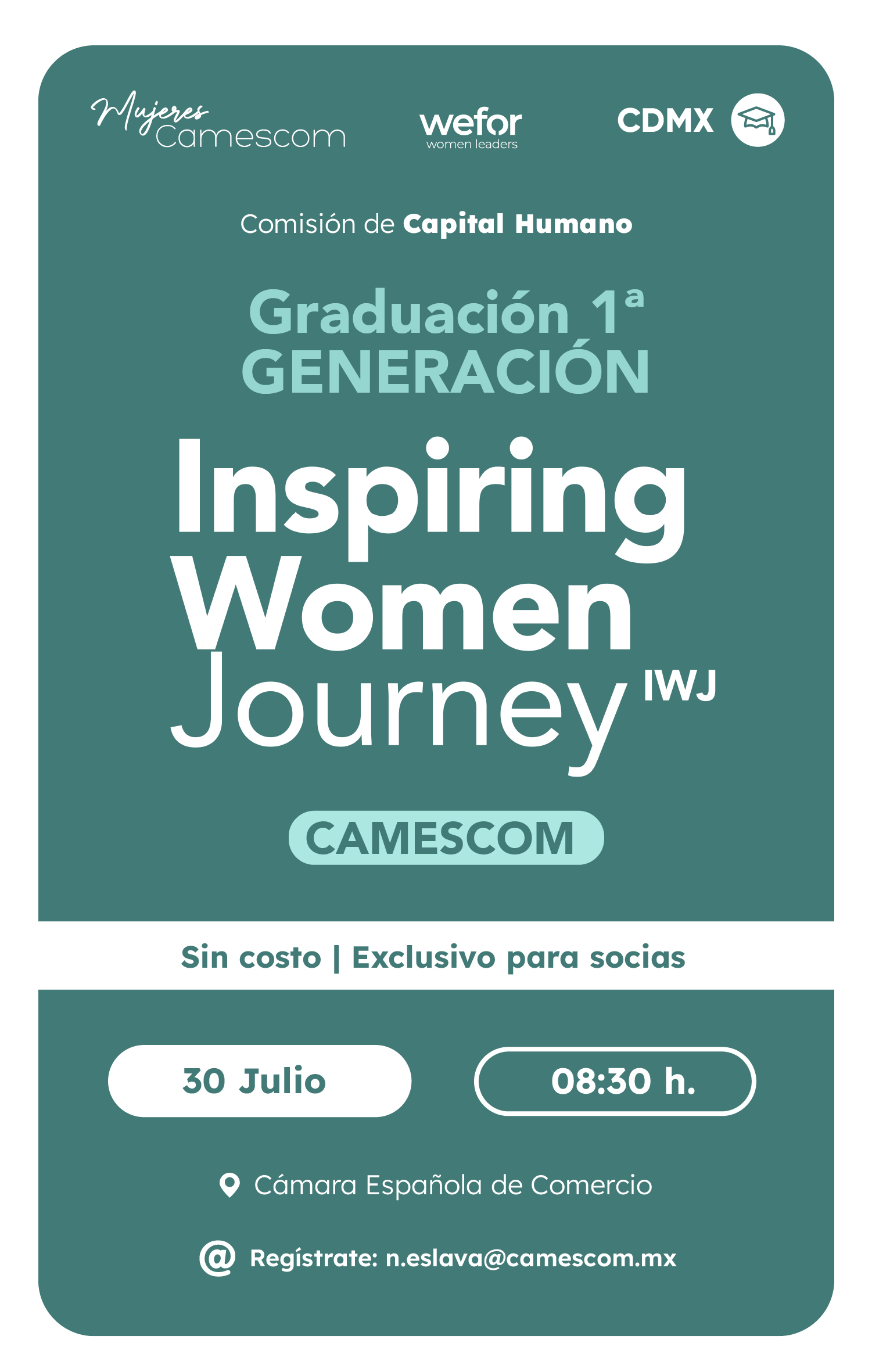Graduación 1a Generación Inspiring Women Journey