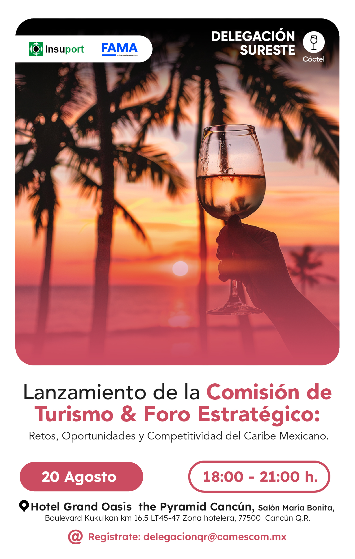 Lanzamiento de la Comisión de Turismo & Foro Estratégico: Retos, Oportunidades y Competitividad del Caribe Mexicano